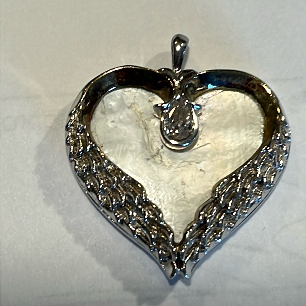 Angel wing mother of pearl 925 pendant